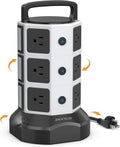 12 AC Outlets 6 USB Ports Power Strip Tower H14126