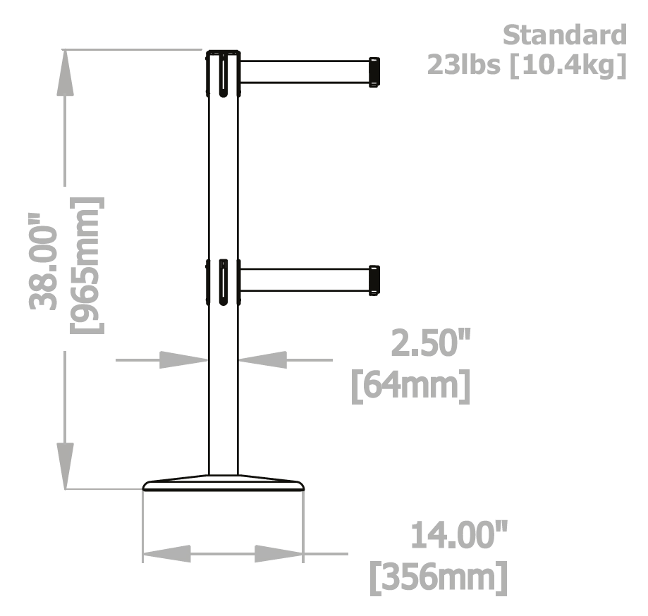 Slimline Post M9576