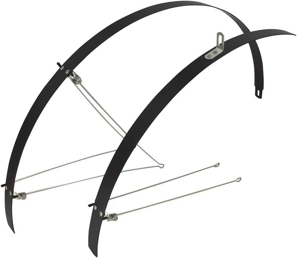 Smooth Alloy Fender Set Silver O5167