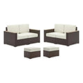 4 Piece Loveseat and Ottoman Set Y3560