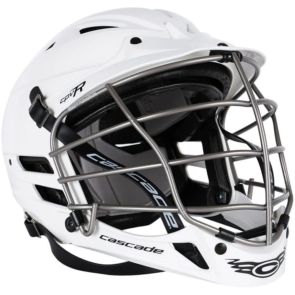 White/Silver Lacrosse Helmet N194
