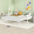 White Twin Size Metal Daybed with Pullout Trundle X9645