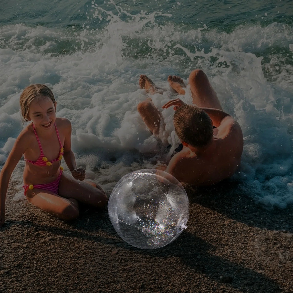 Inflatable Sequin Ball Toys for Toddlers Beach Balls Children Giant Pool Party O3058