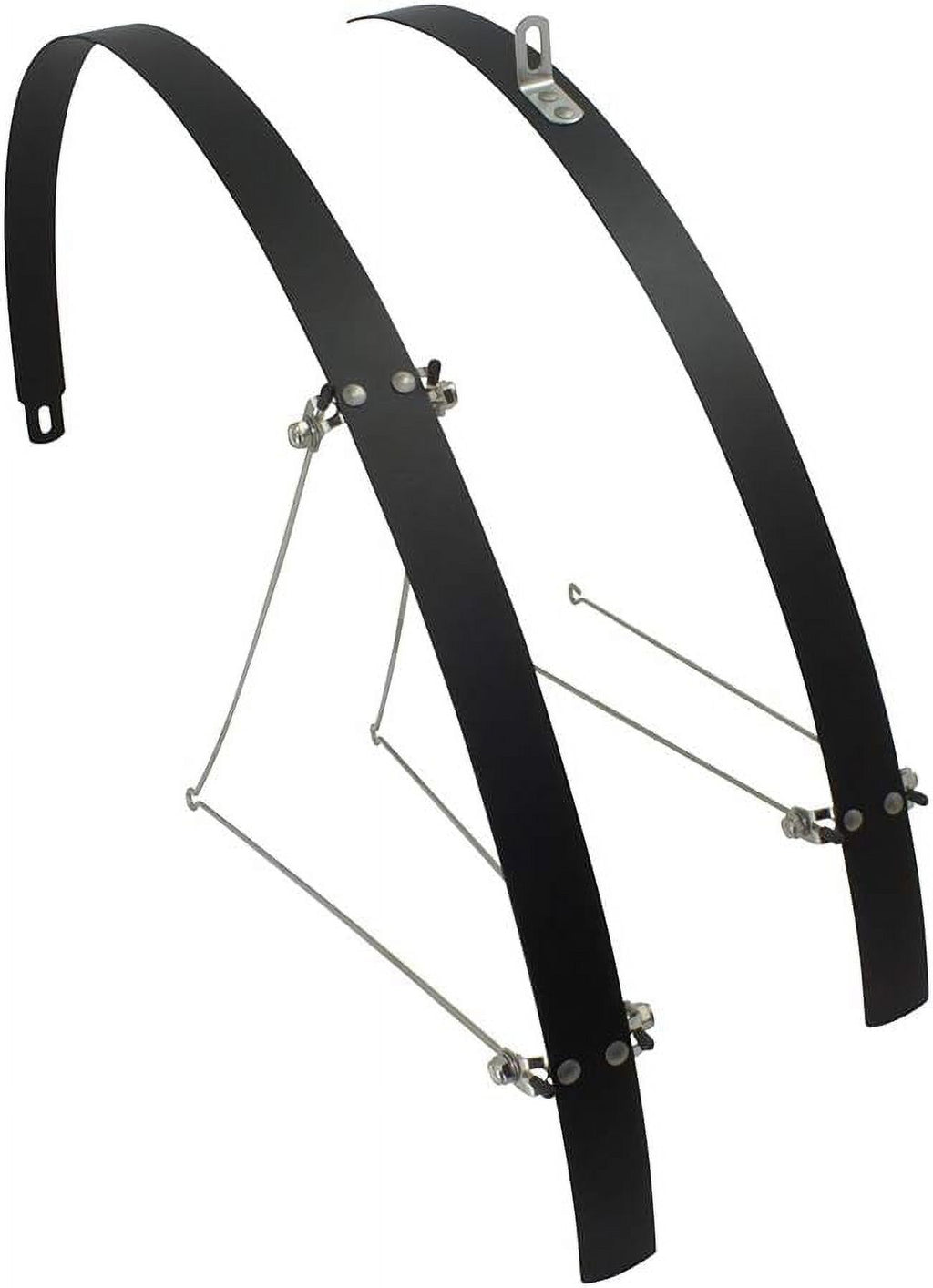 Smooth Alloy Fender Set Silver O5167