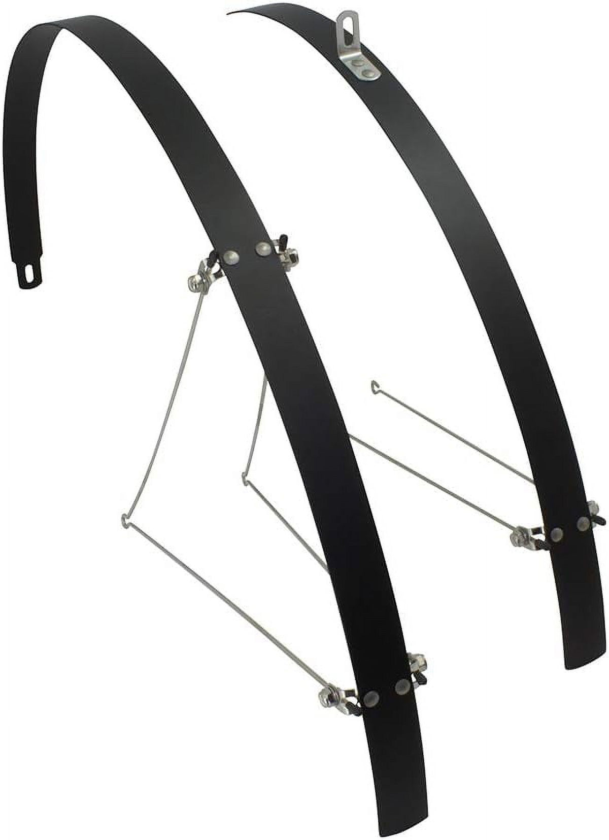 Smooth Alloy Fender Set Silver O5167