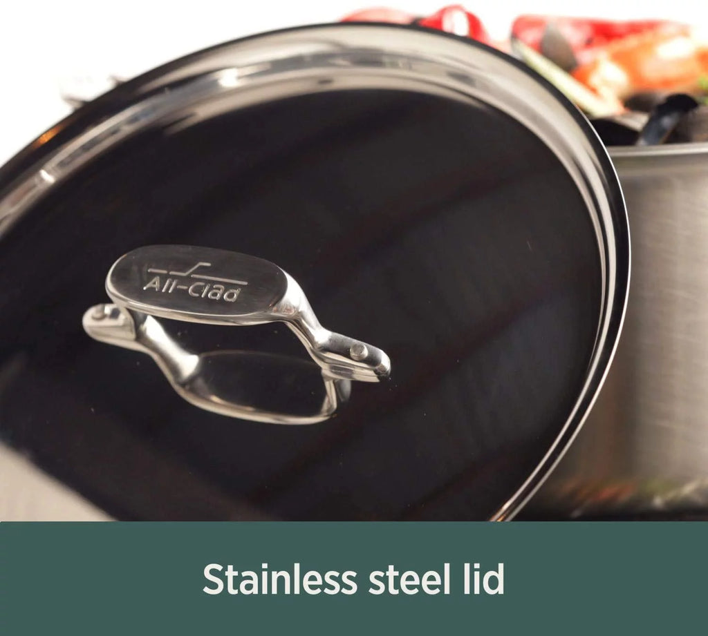5-Ply Brushed Stainless Steel 14 Piece Cookware Set M592
