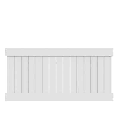 White Vinyl Privacy Fence Panel Kit W173