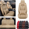 Brown Car Seat Covers with Headrest Backrest Cushions K39931