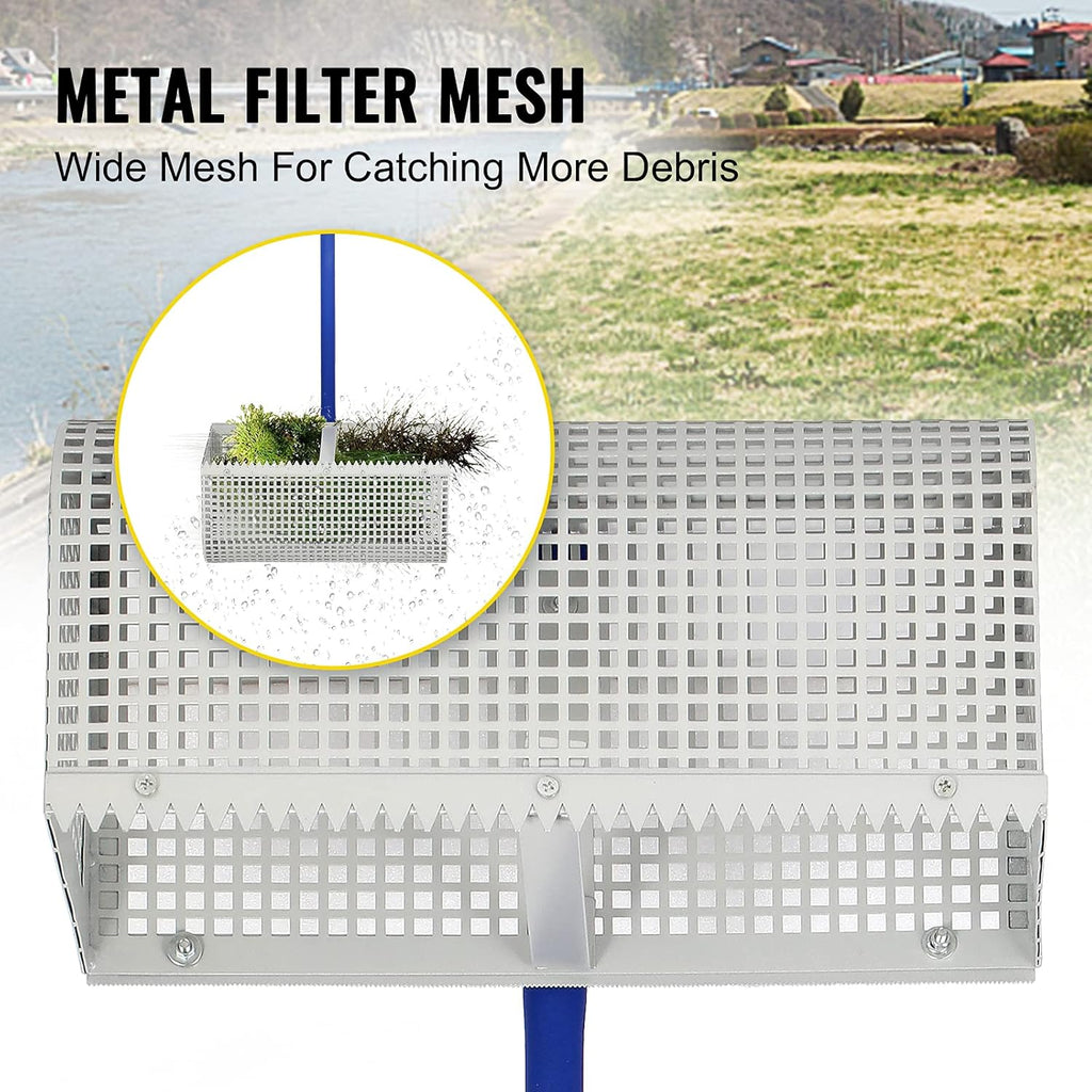 Sand Rake with 165 inches Detachable Pole Rope Net V407