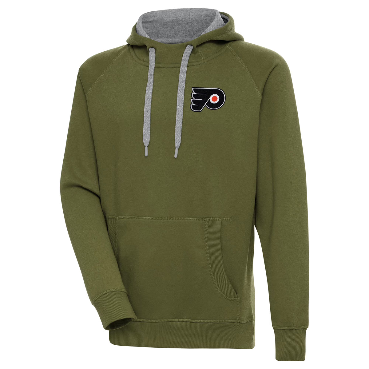 Olive Philadelphia Flyers Victory Pullover Hoodie D29596