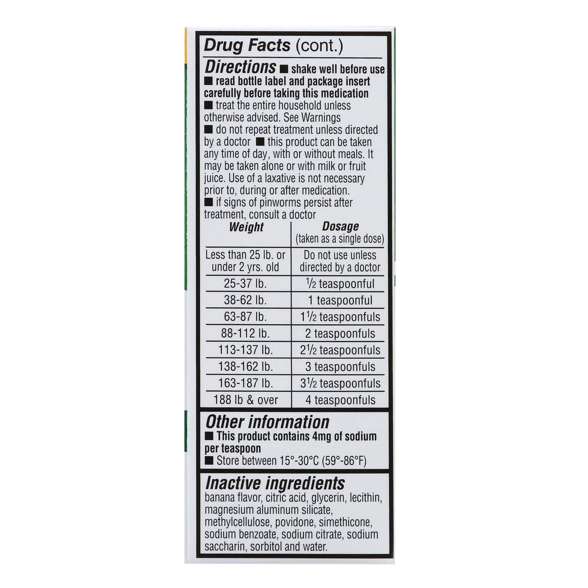 Pinworm Medicine 1 fl oz S7425
