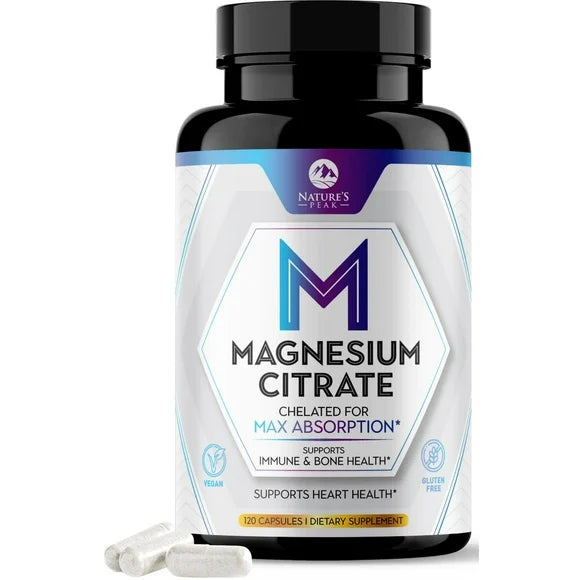 Magnesium Citrate 1000 mg Supplement 120 Capsules N218869