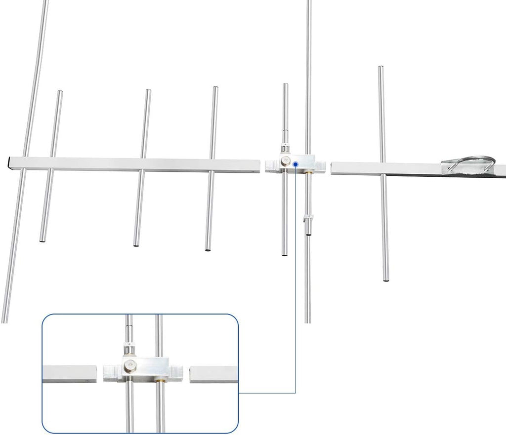 Dual Band Outdoor Yagi Antenna 8 Elements 3 Sections A868