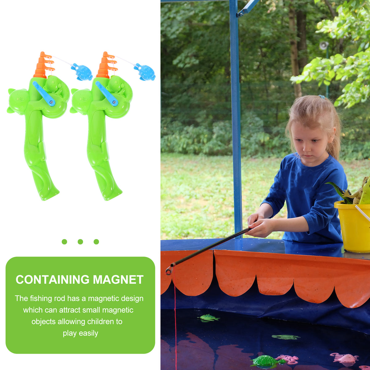 Magnetic Pole Catch Children's Fishing Rod Toy I881584