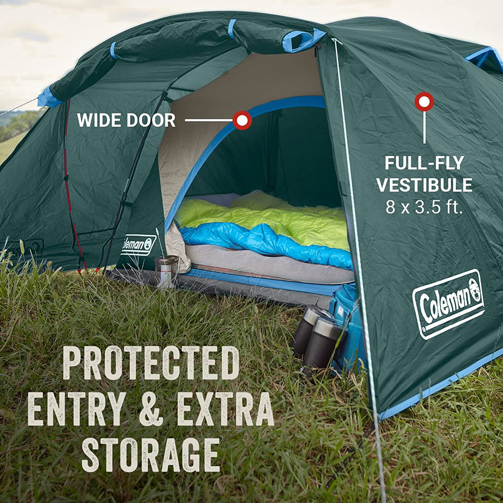 2/4/6 Person Weatherproof Camping Tent with Rainfly and Carry Bag L28726