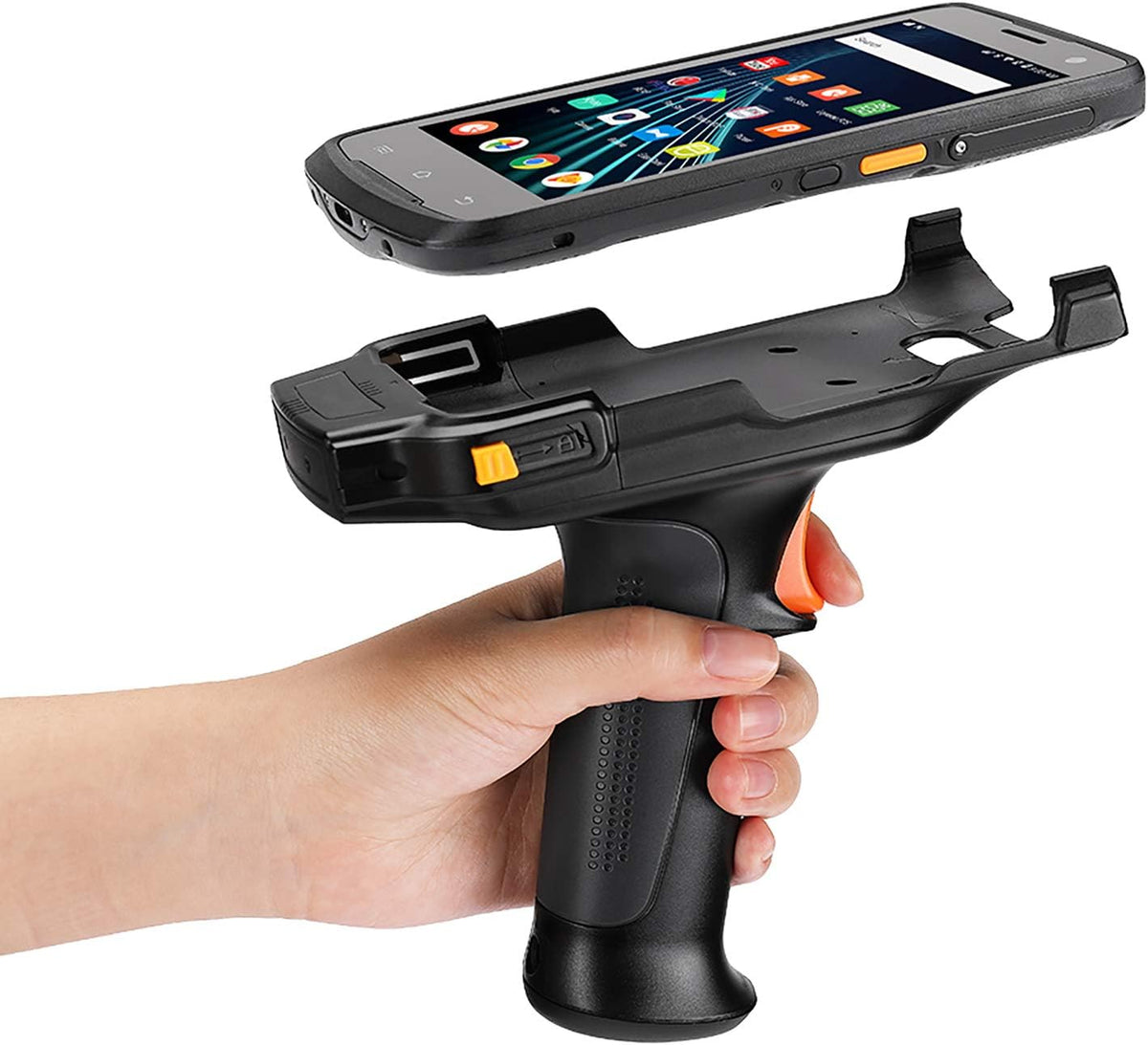 Android Barcode Scanner Pistol Grip, 2D Handheld with Zebra 4710, Qualcomm CPU, Dual-Band Wi-Fi, NFC, 4G Y985