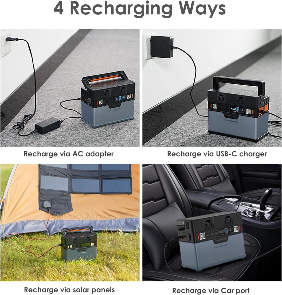 300W 288Wh Portable Power Station with 100W Foldable Solar Panel E7904
