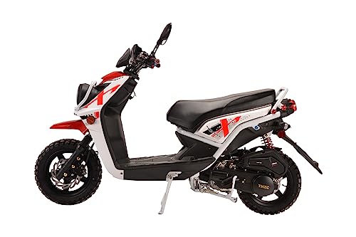 150cc Moped Scooter with 12 inch Aluminum Wheels (Black) Y2668