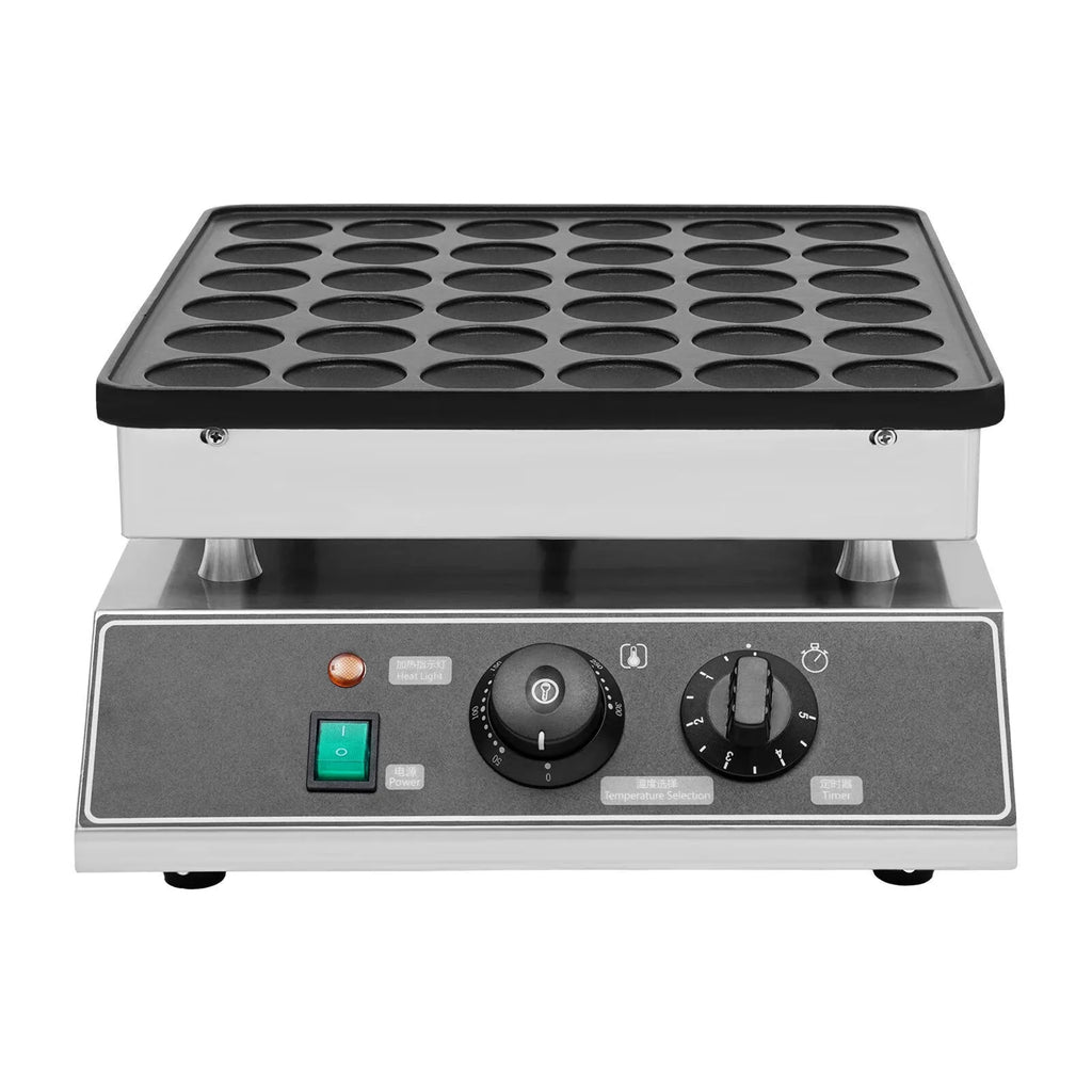 36Pcs Mini Dutch Pancake Baker Maker Electric Nonstick Waffle Maker 1000W E17843