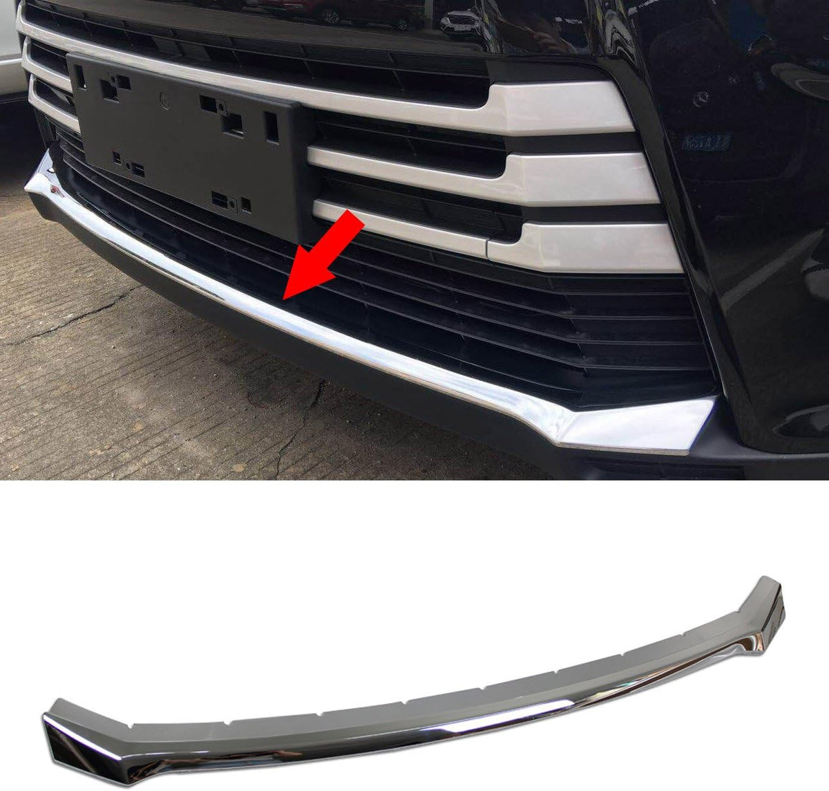 Chrome Front Grill Bumper Protector Guard Cover Trim E14794