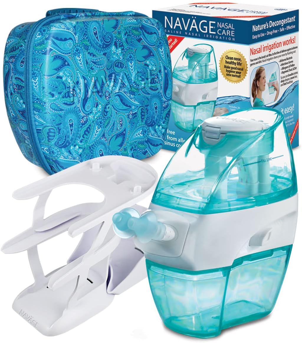 Nasal Irrigation System with 30 SaltPods and Travel Case N7576