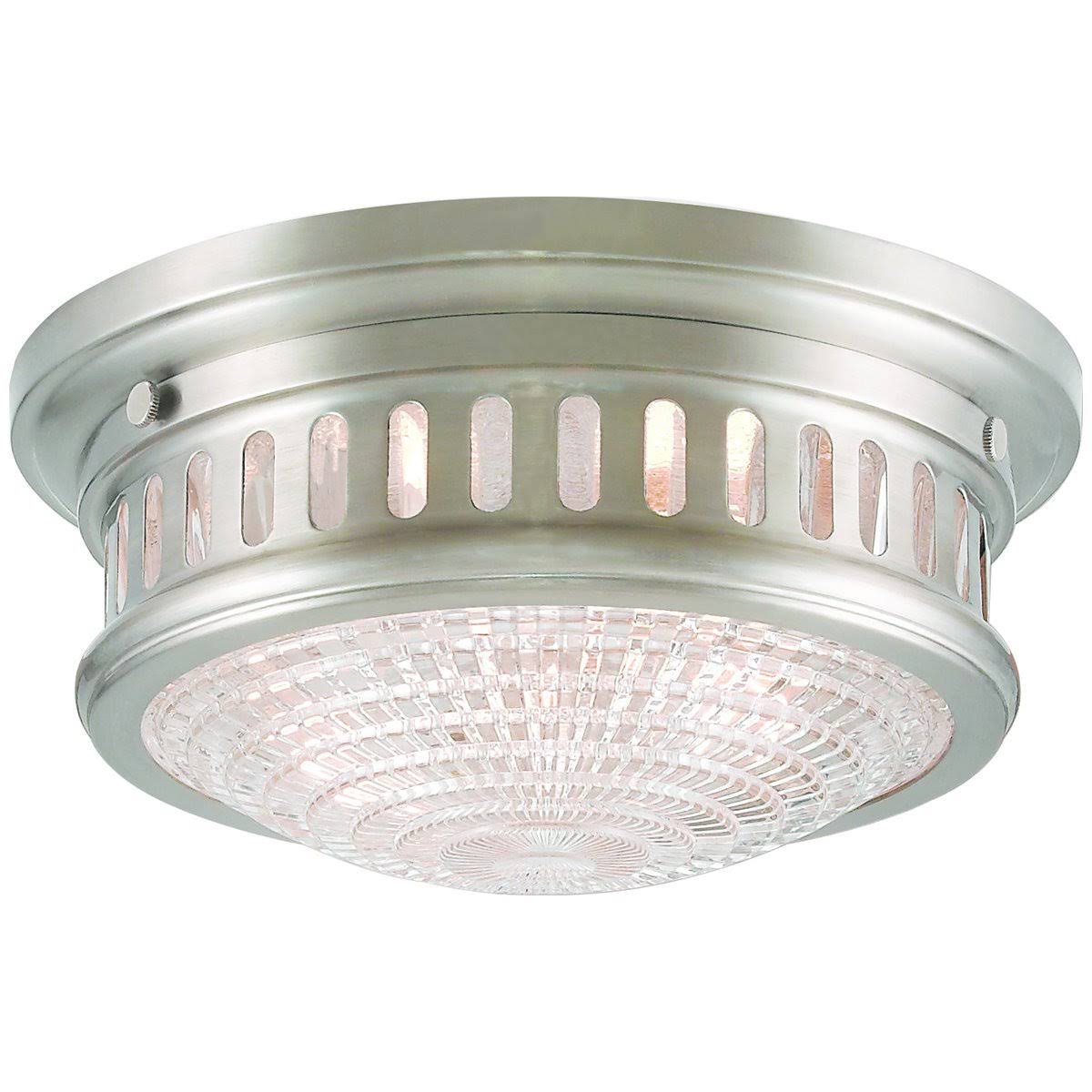 Polished Nickel 2 Light Ceiling Mount R6796