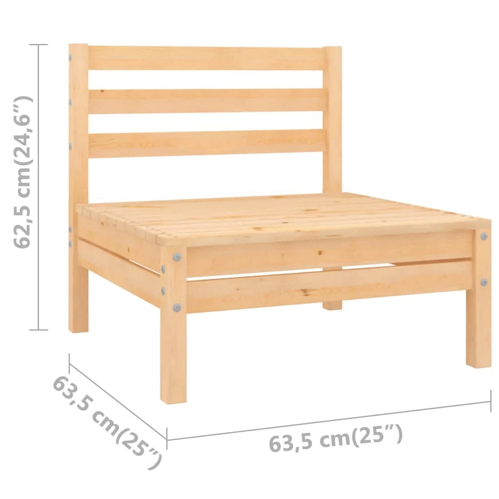 Patio Sofa Solid Pinewood T80818