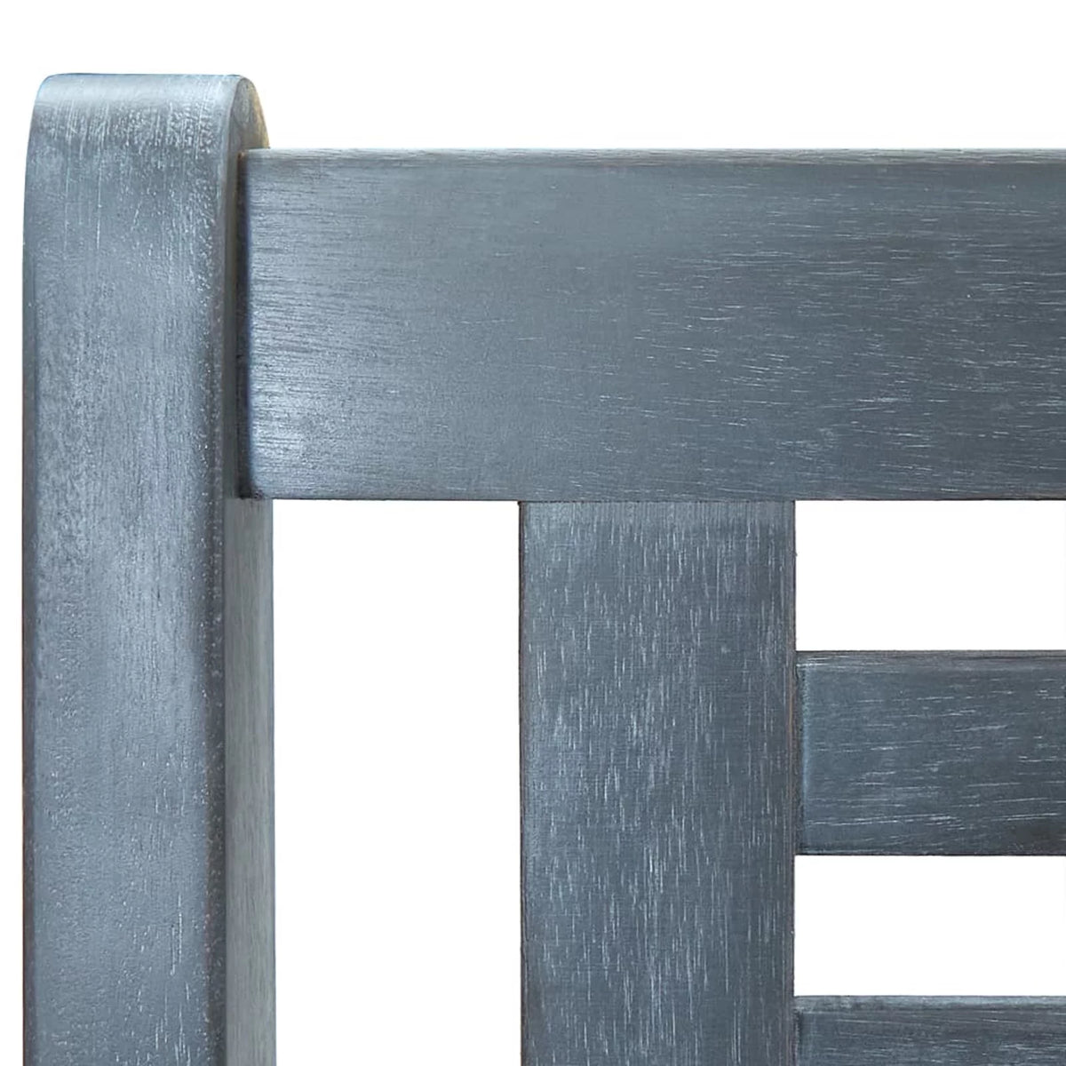 3-Seater Eucalyptus Wood Outdoor Bench Gray E427
