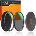 77mm Circular Polarizer & MC UV Filter Kit (2 pcs) with Lens Cap, Multi-Layer Coatings M47855