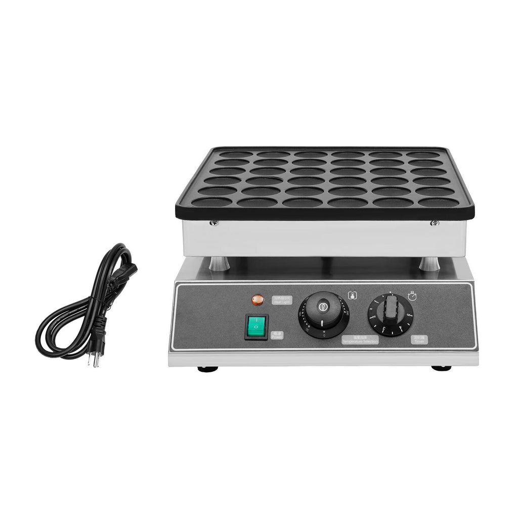 36Pcs Mini Dutch Pancake Baker Maker Electric Nonstick Waffle Maker 1000W E17843