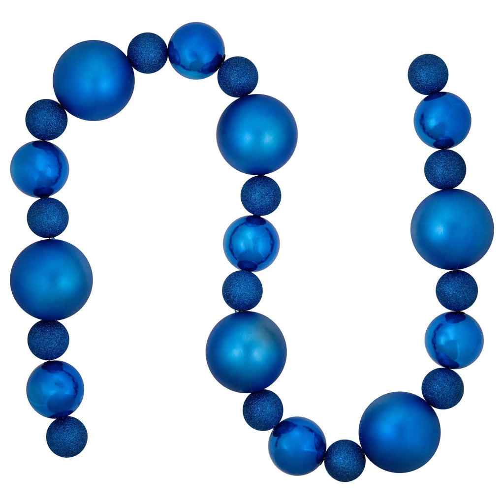 Blue Shatterproof Ball Christmas Garland X1464