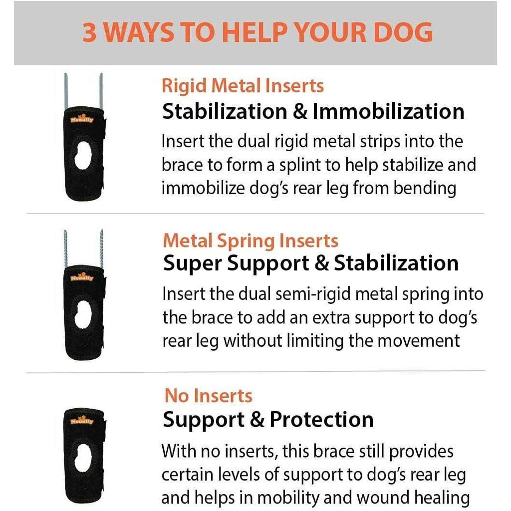 Small Dog Rear Leg Support Splint Braces O24454