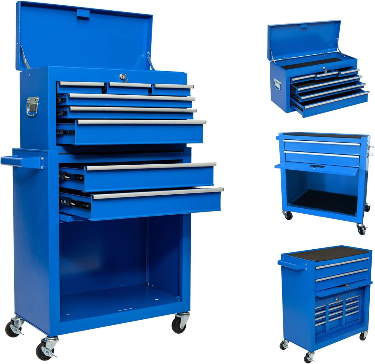 8 Drawer Rolling Tool Chest with 4 Wheels D617