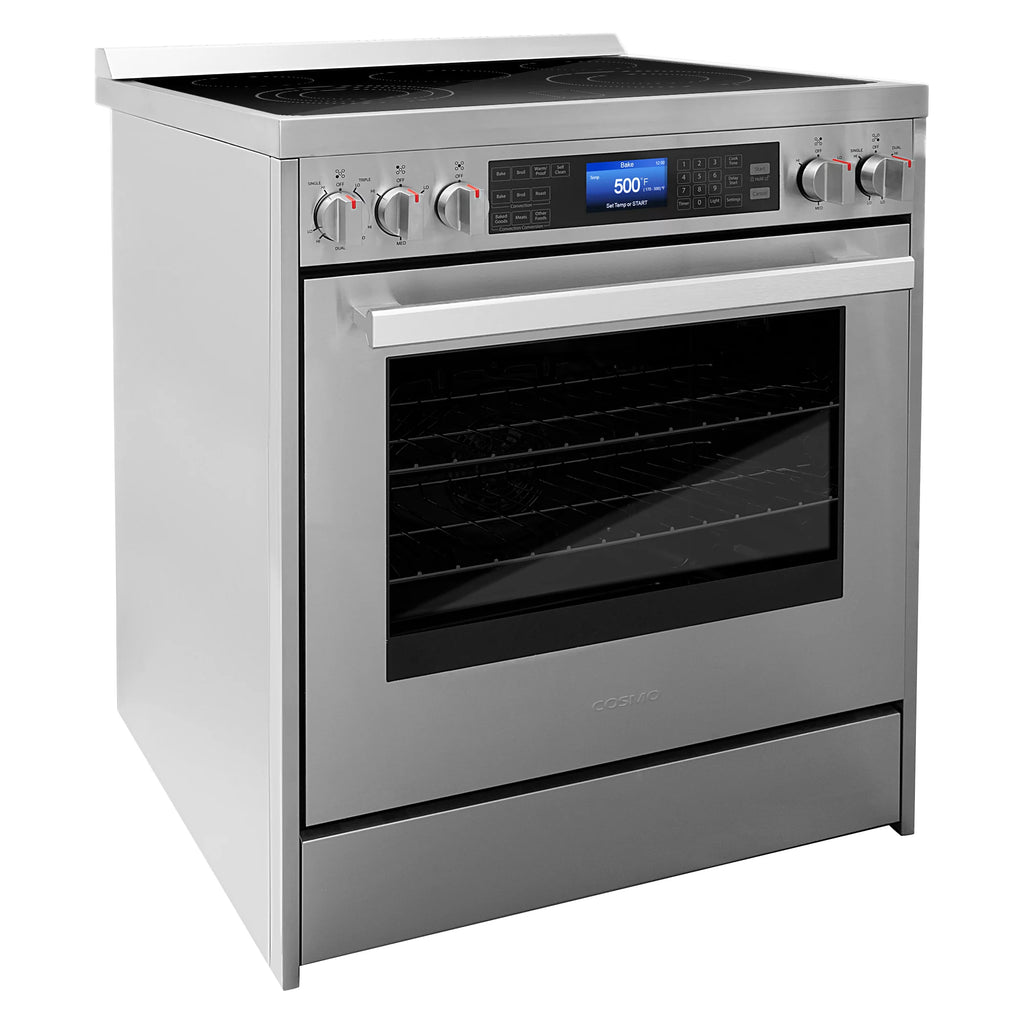 2 Piece Kitchen Appliance Bundle with 30" Electric Range and 30" Under Cabinet Range Hood P8722