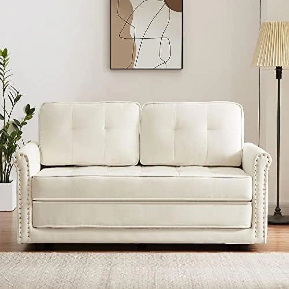 Velvet Upholstered Sleeper Sofa Bed E681