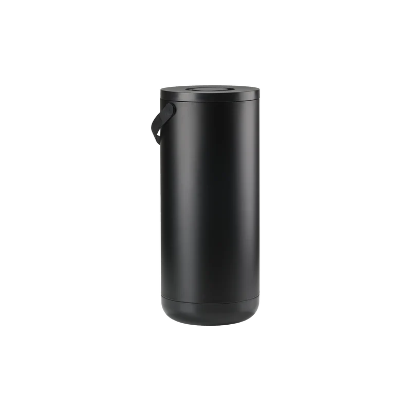 Circular 35 Liter Black Waste Bin P44982