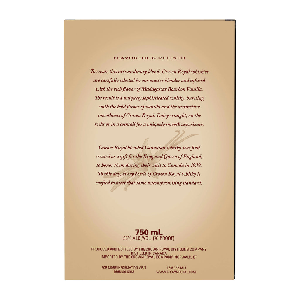 Vanilla Flavored Whisky, 750 ml, 35% ABV I36441