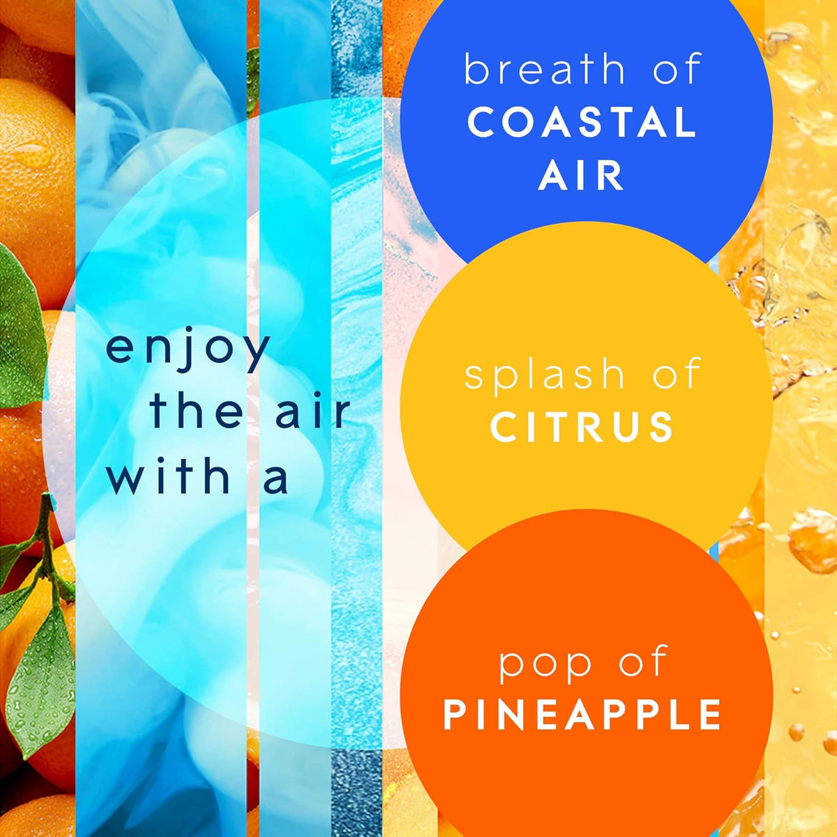Coastal Sunshine Citrus + Bubbly Berry Splash Automatic Spray Air Fresheners Q776418