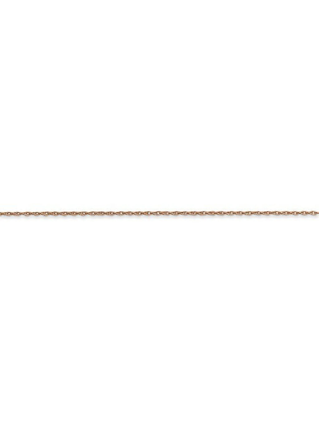 14k Rose Gold Thin Cable Rope Chain - 20 Inch S3600