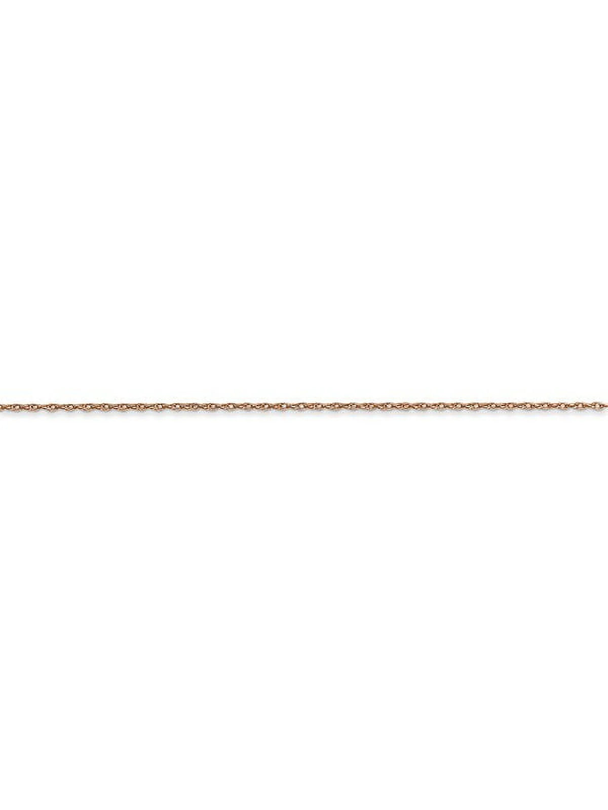 14k Rose Gold Thin Cable Rope Chain - 20 Inch S3600