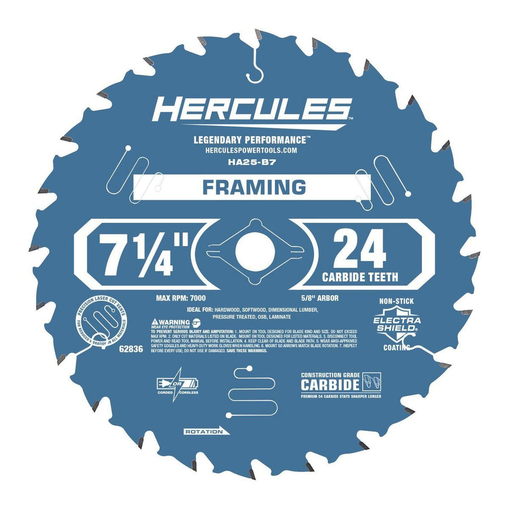 7-1/4 in. 24T Framing Circular Saw Blade K3254