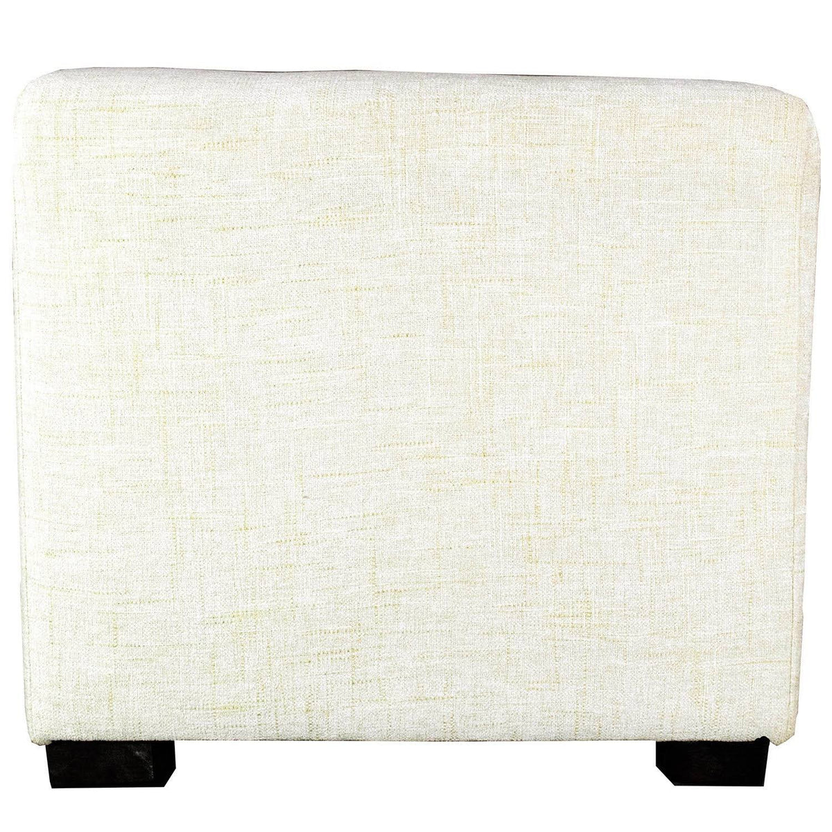 Black 4-Button Tufted Square Ottoman Z17808