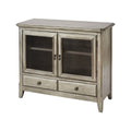 Antique Silver Leaf Cabinet V379554