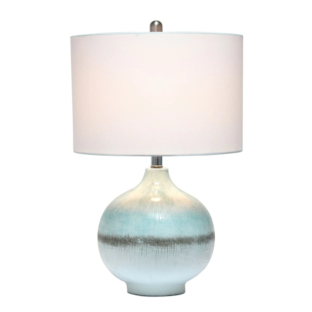 Aqua and Brown Table Lamp C532637