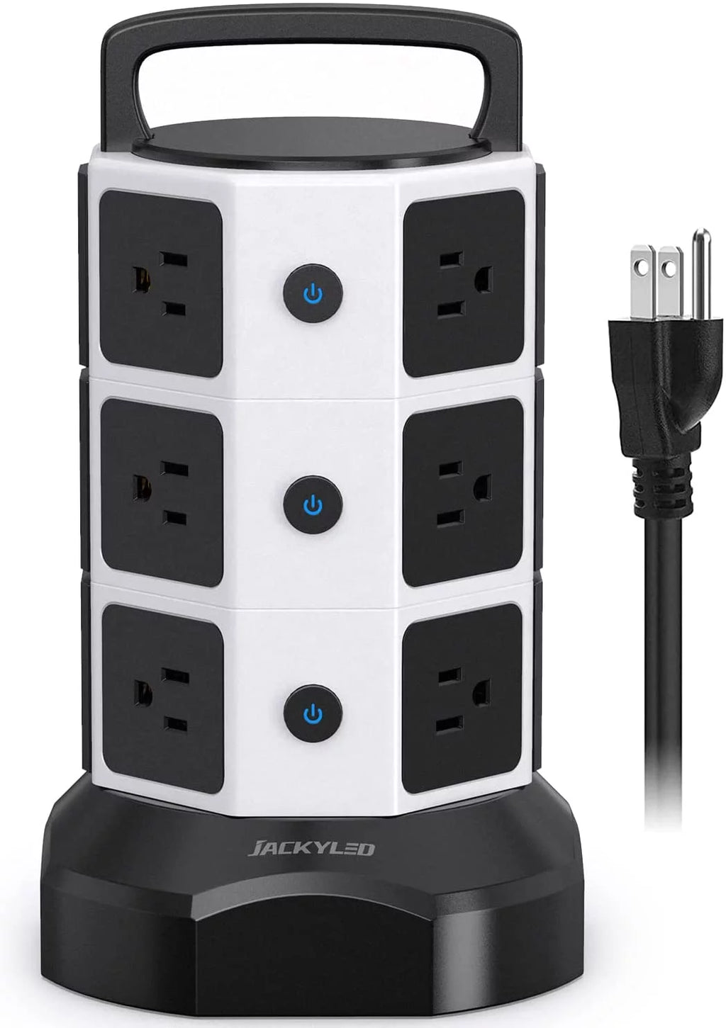 12 AC Outlets 6 USB Ports Power Strip Tower H14126