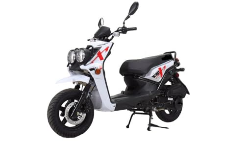 150cc Moped Scooter with 12 inch Aluminum Wheels (Black) Y2668