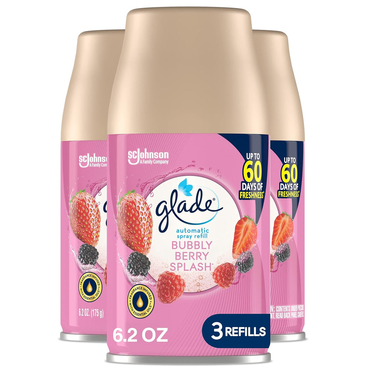 Coastal Sunshine Citrus + Bubbly Berry Splash Automatic Spray Air Fresheners Q776418