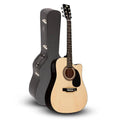 Natural Cutaway Acoustic-Electric Guitar T617337