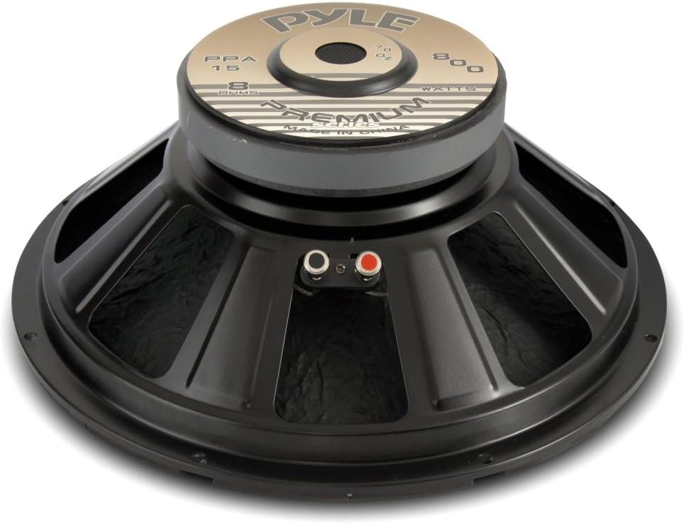 15 Inch 800 Watt Car Midbass Woofer 8 Ohm 70 oz Magnet Pack of 2 H816082