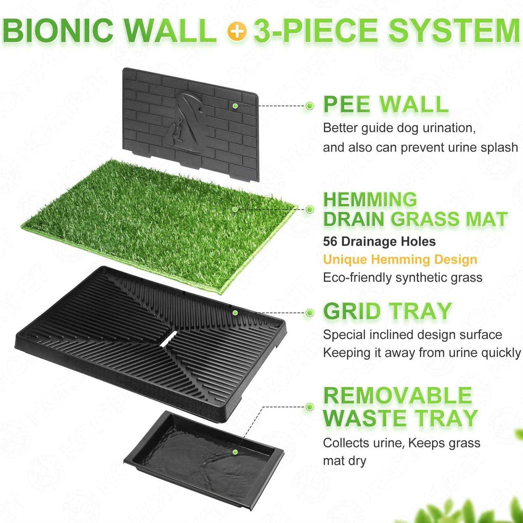 Dog Potty with Tray Large 30”x20” Artificial Grass Patch G128